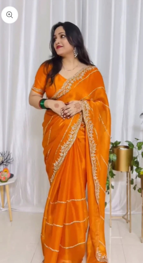 Royal Zarkan Work Saree